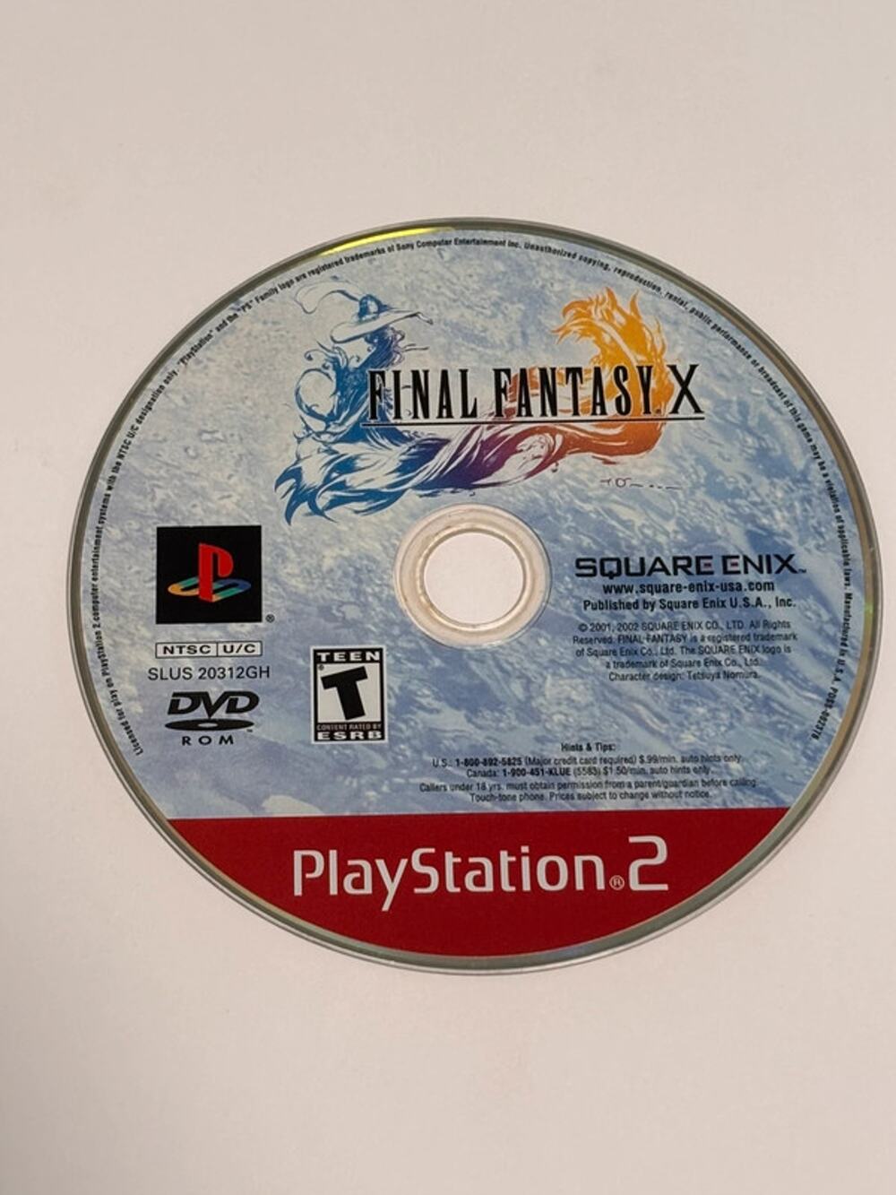 Final Fantasy X Sony PlayStation 2 PS2 Disc Game Only